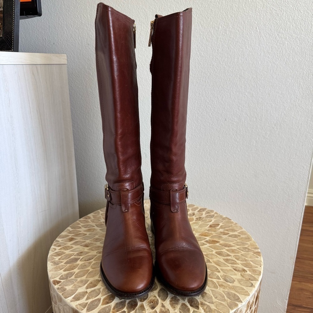 Tory Burch Alessandra Tall Leather Riding Boots size 5M